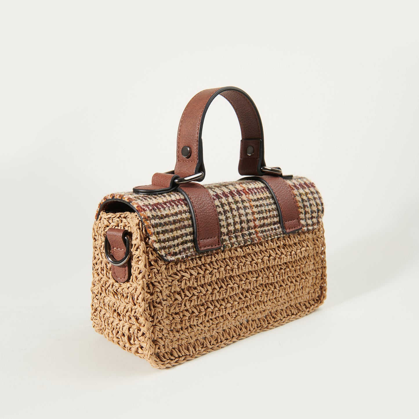The Mini Straw Satchel