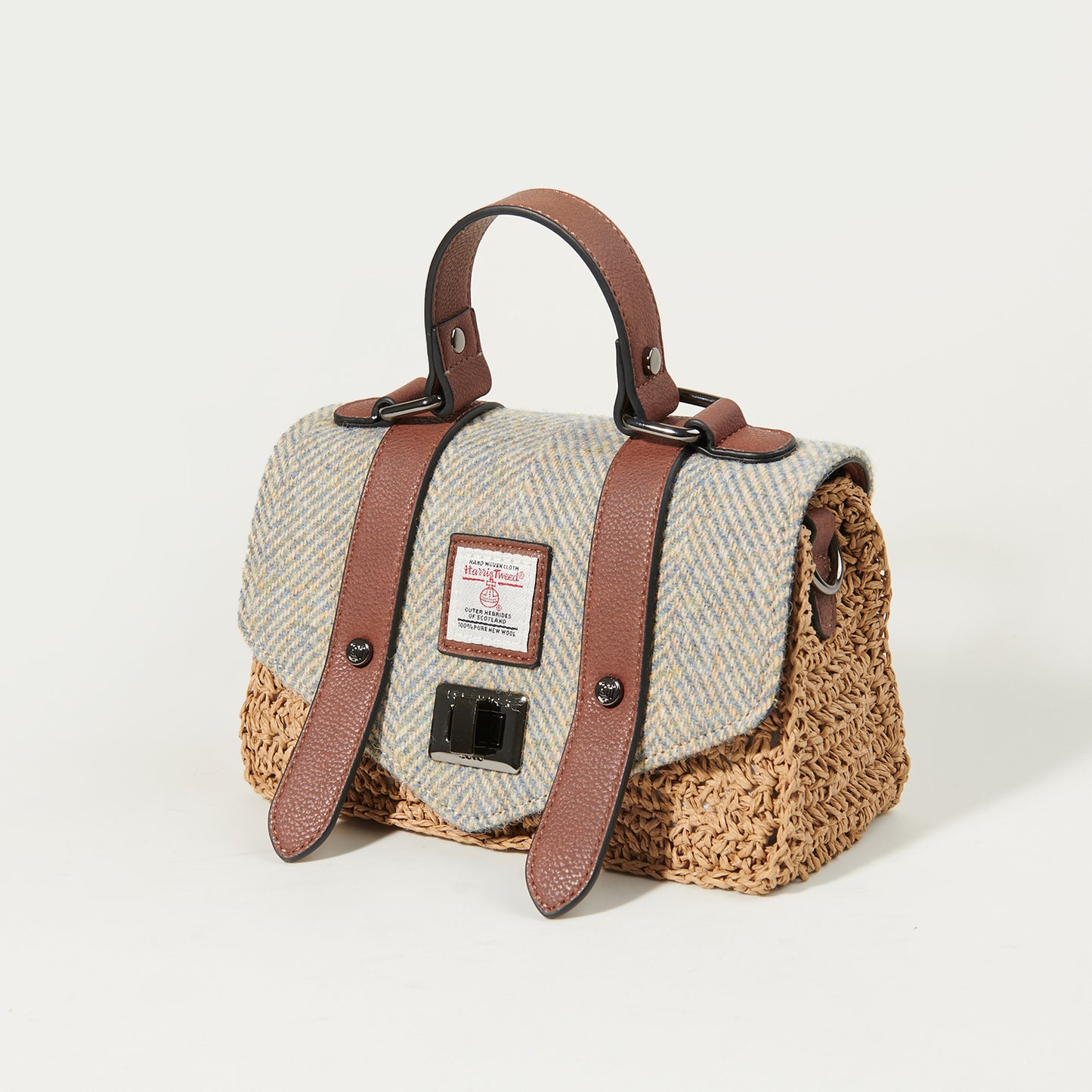The Mini Straw Satchel