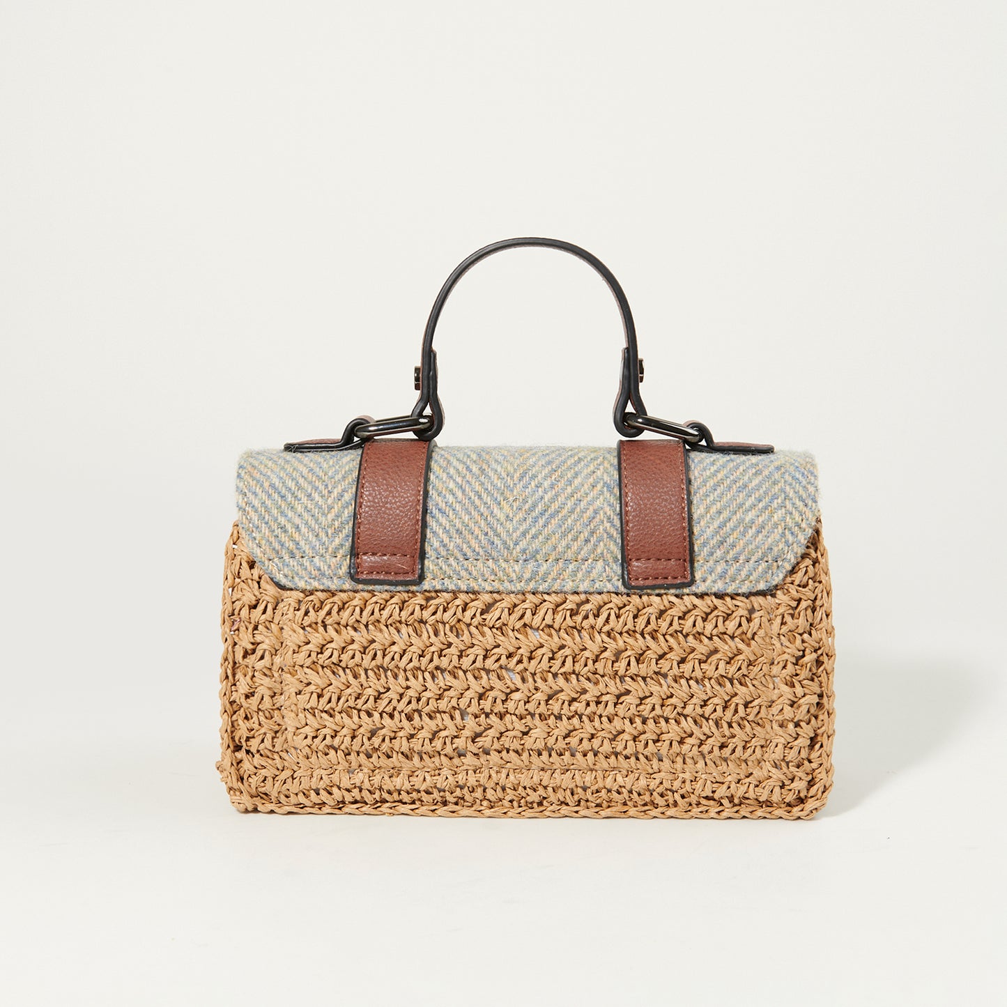 The Mini Straw Satchel