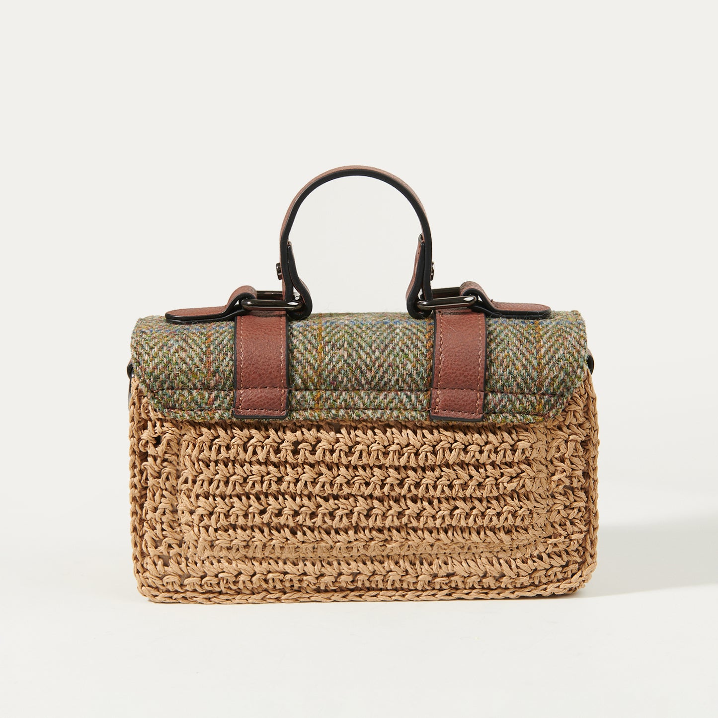 The Mini Straw Satchel
