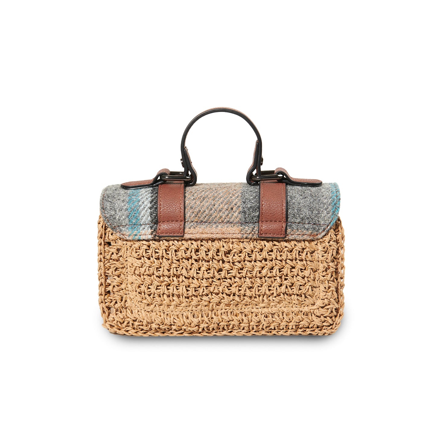 The Mini Straw Satchel