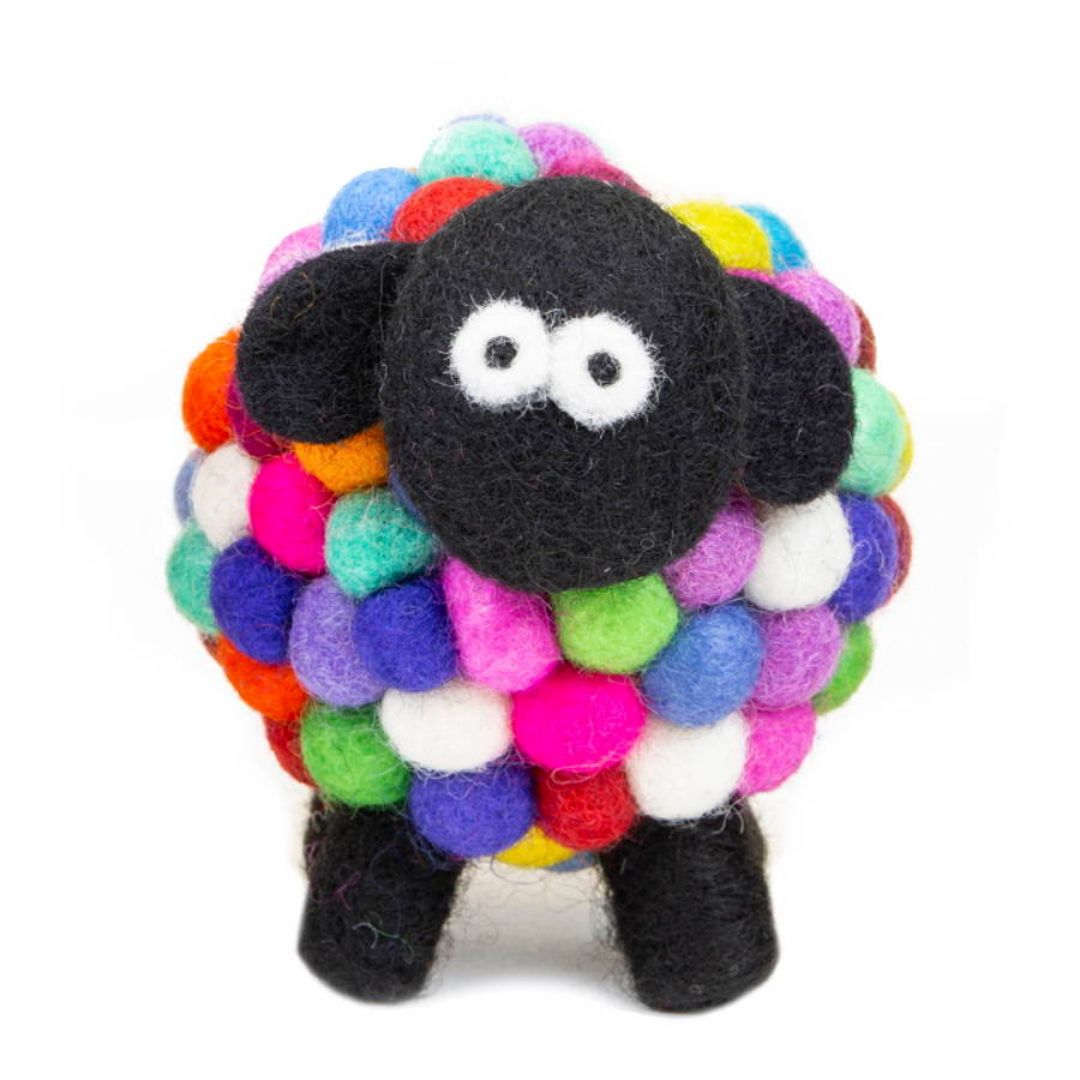 Erin Knitwear Felt Sheep - Multicolour