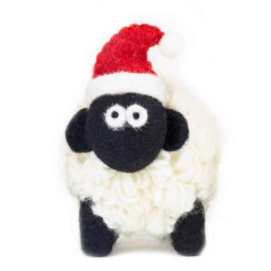 Erin Knitwear Medium Sheep - Santa Hat