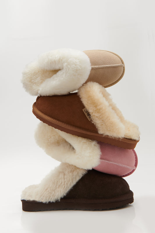 Snow Paw Sheepskin Slippers