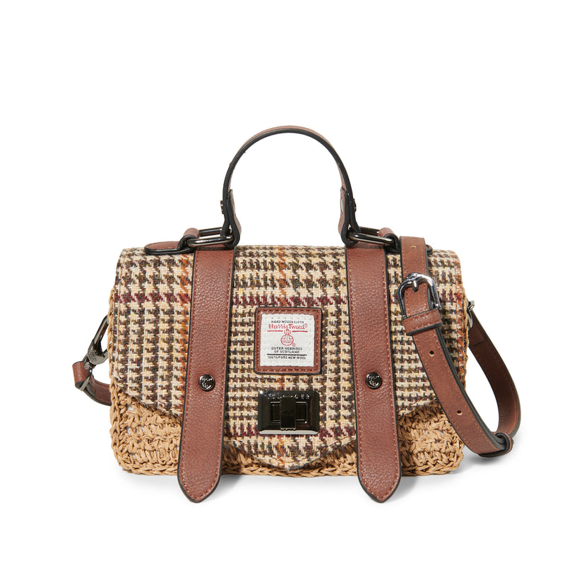The Mini Straw Satchel