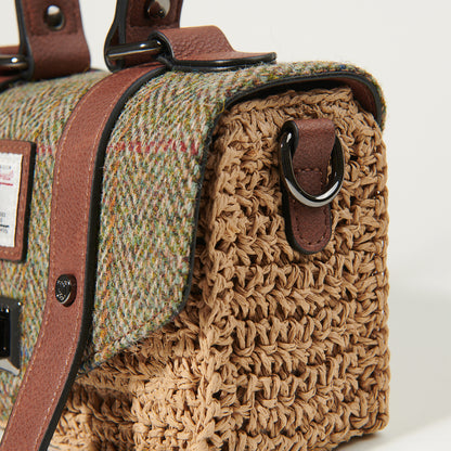The Mini Straw Satchel