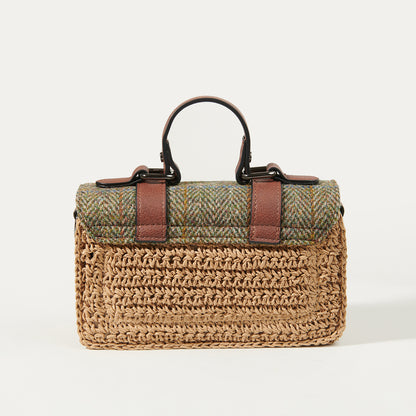 The Mini Straw Satchel