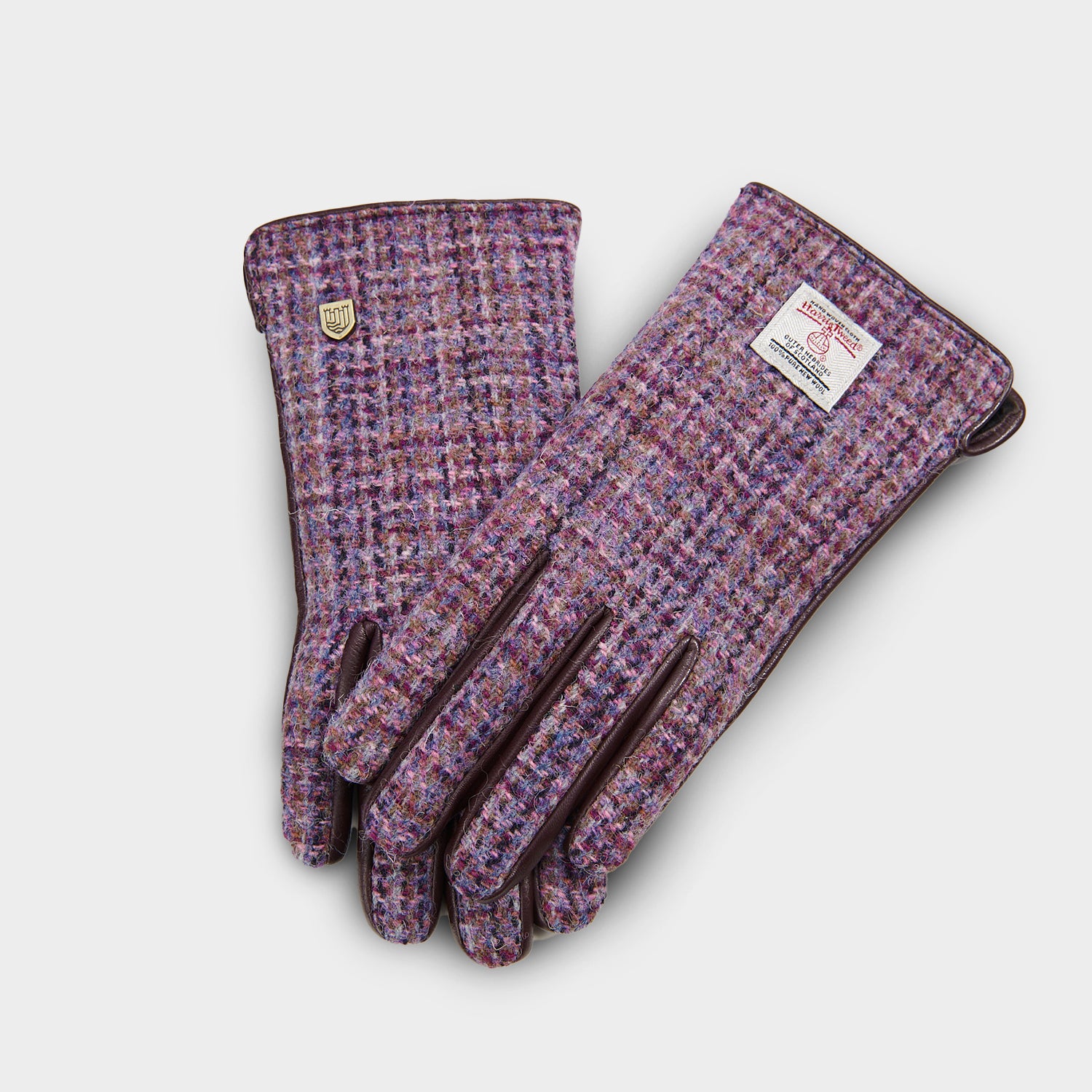 harris tweed damen handschuhe Ladies Harris Tweed Gloves Blue M