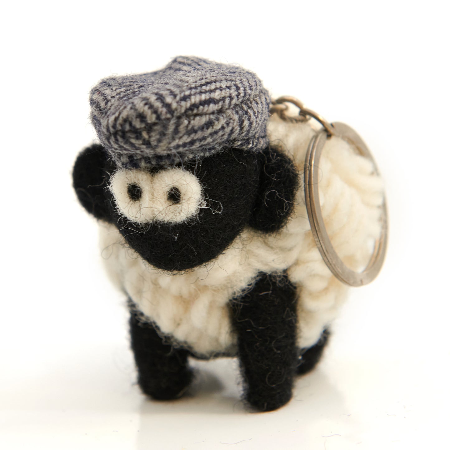 Erin Knitwear Flatcap Sheep Keyring