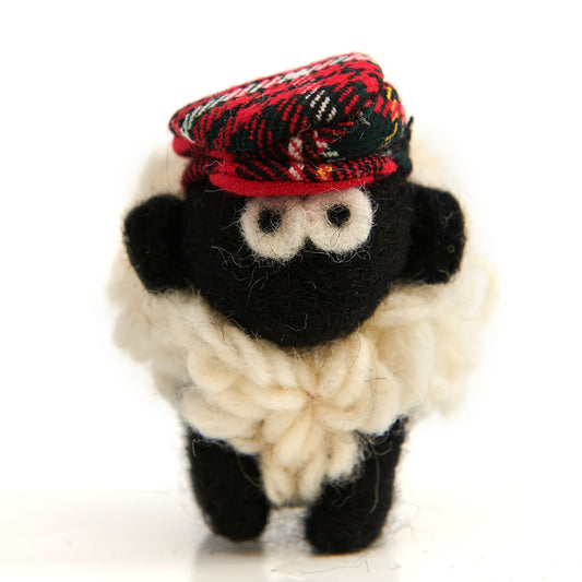 Erin Knitwear Flatcap Sheep Keyring