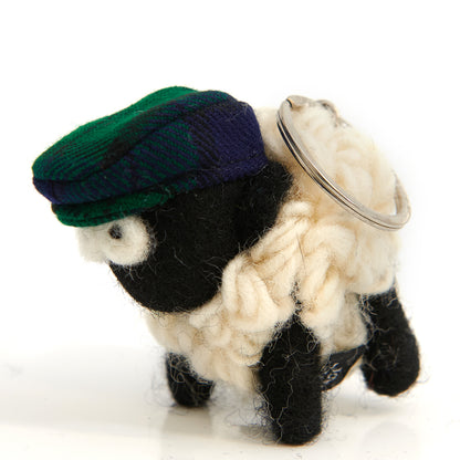 Erin Knitwear Flatcap Sheep Keyring