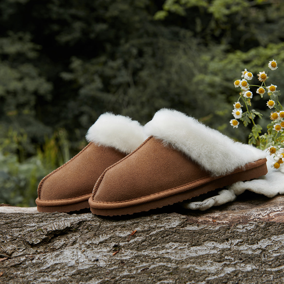 Ladies sheepskin slippers online