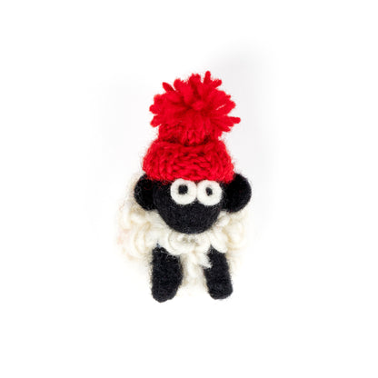 Erin Knitwear Sheep Magnet with Bobble Hat