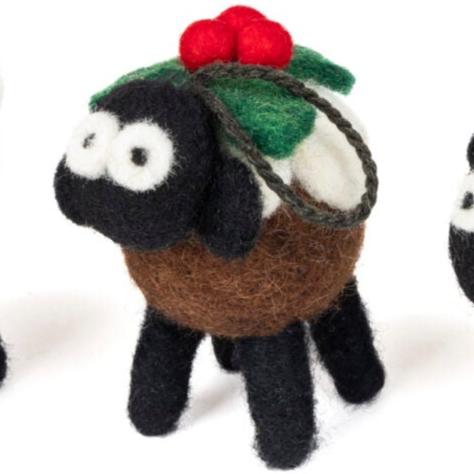 Erin Knitwear Christmas Pudding Sheep