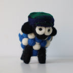 Erin Knitwear Felt Sheep Keyring with Flatcap