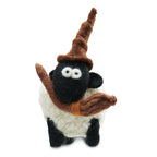 Erin Knitwear Halloween Medium Sheep with Hat and Broom