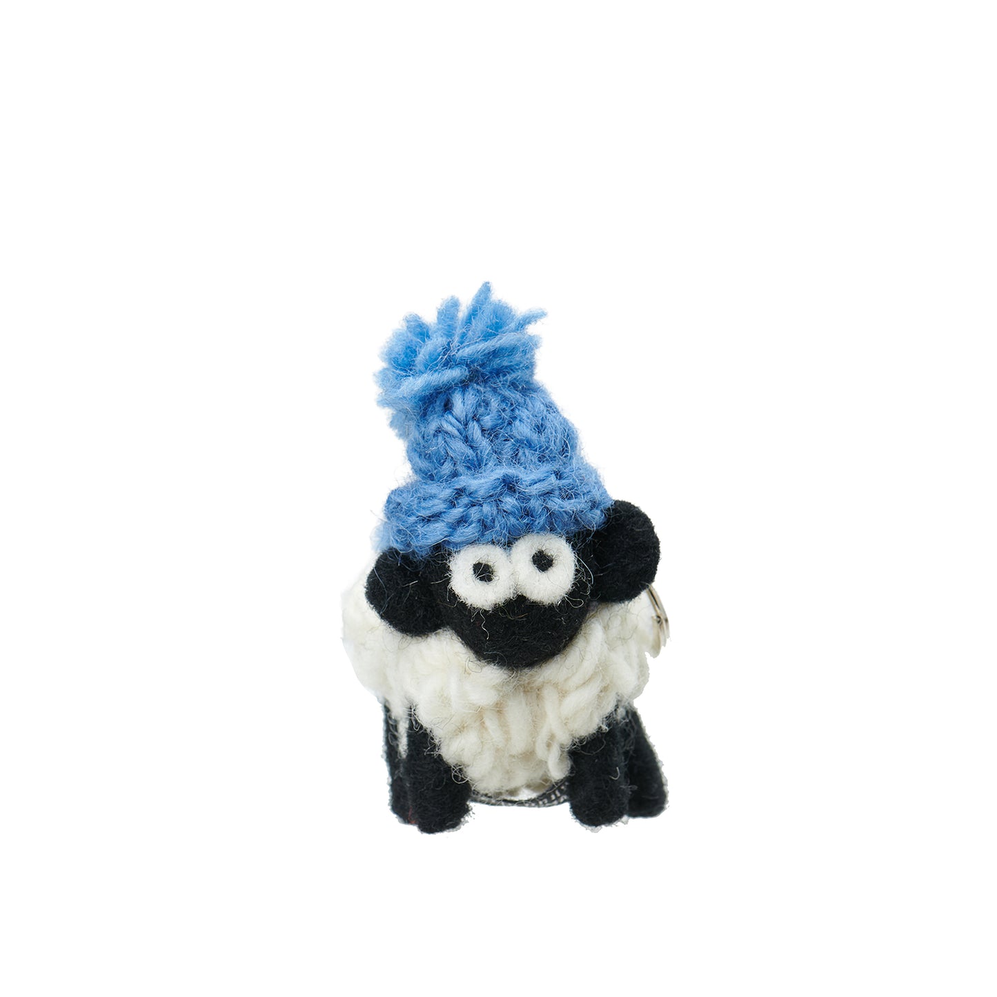 Erin Knitwear Bobble Hat Sheep Keyring