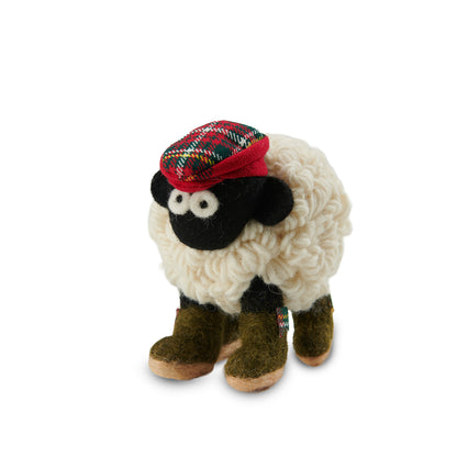 Erin Knitwear Medium Flatcap & Welly Boot Sheep
