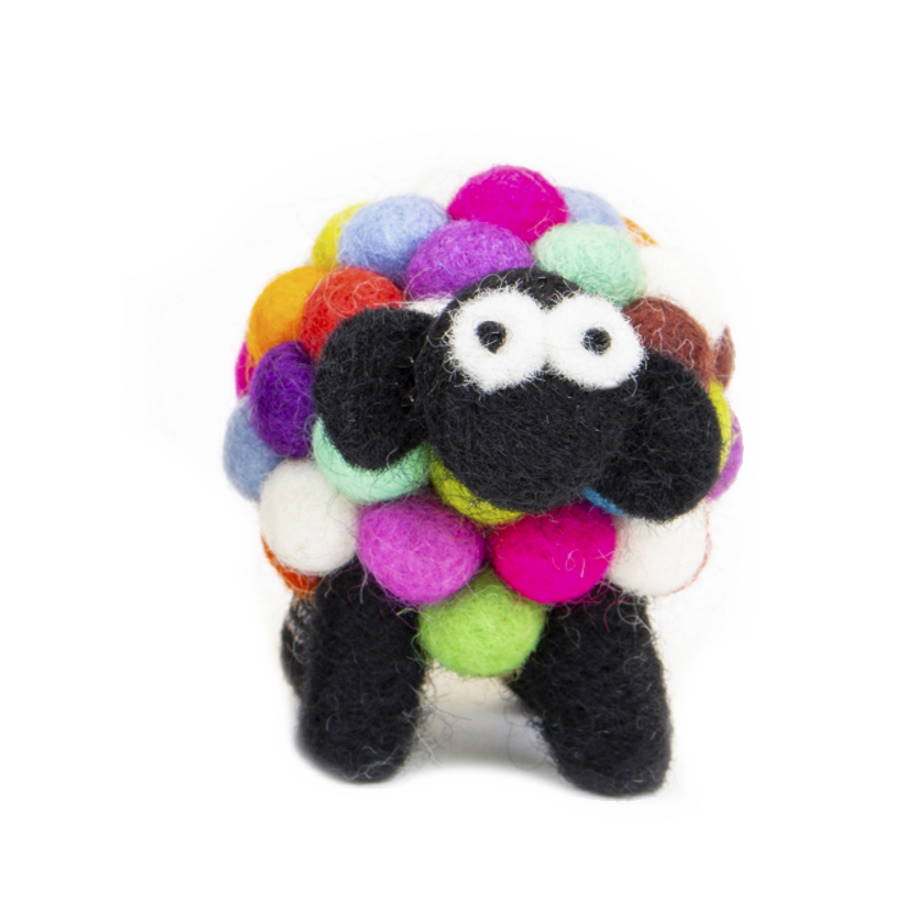 Erin Knitwear Felt Sheep - Multicolour