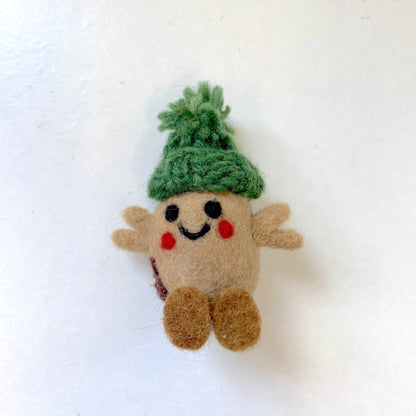 Erin Knitwear Felted Potato Magnet