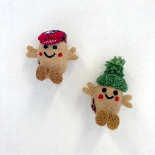 Erin Knitwear Felted Potato Magnet