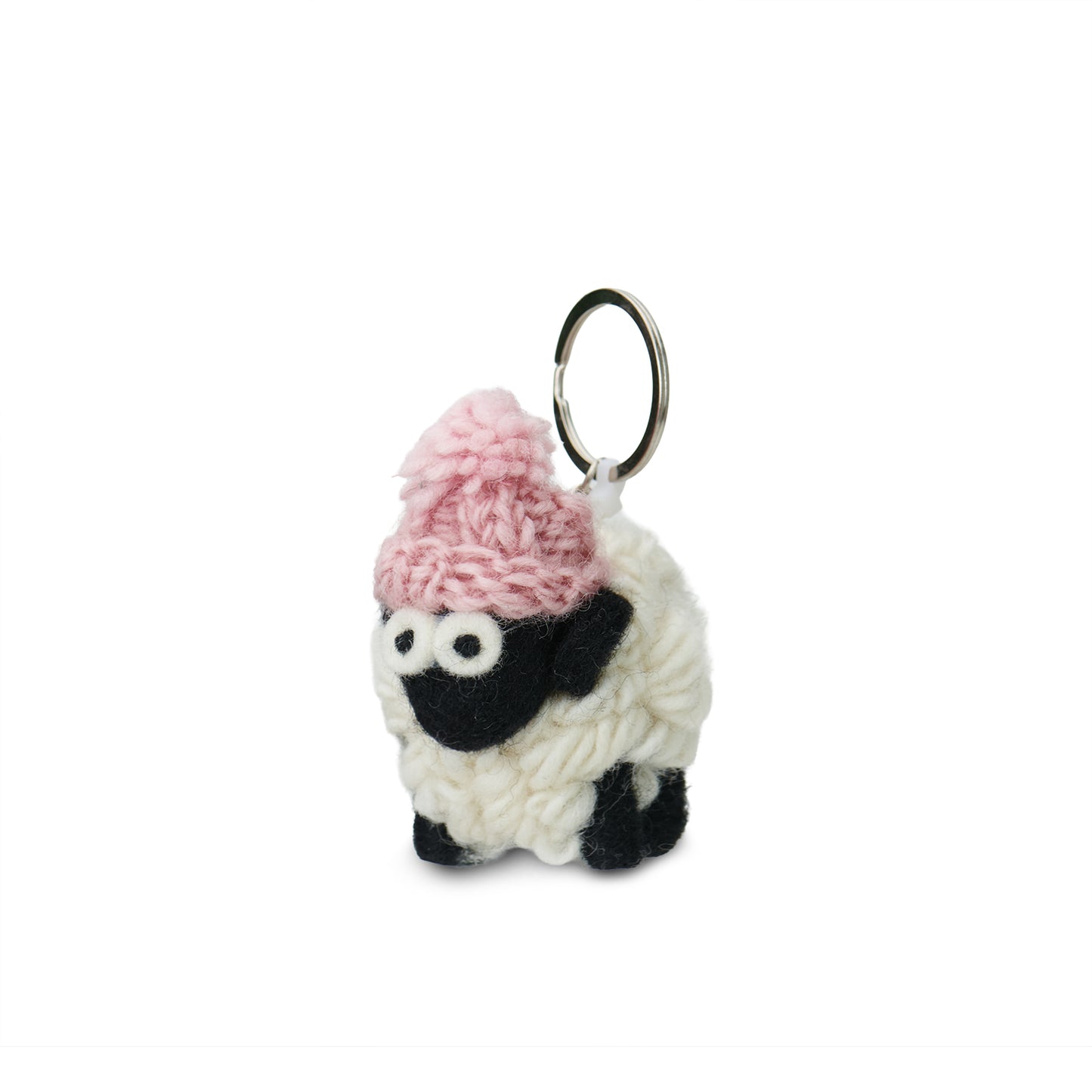 Erin Knitwear Bobble Hat Sheep Keyring