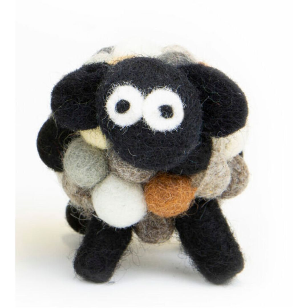 Erin Knitwear Small Felt Sheep - Natural