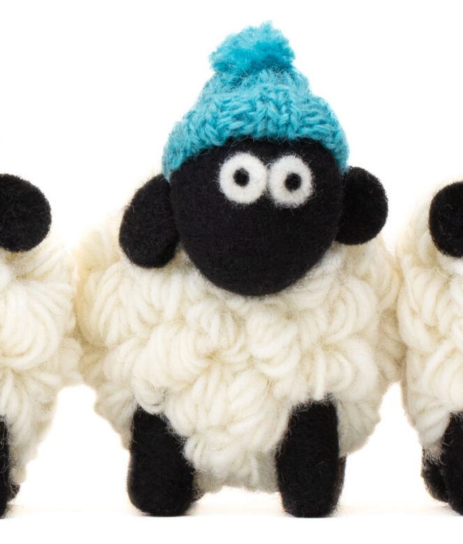 Erin Knitwear Medium Sheep - Bobble Hat