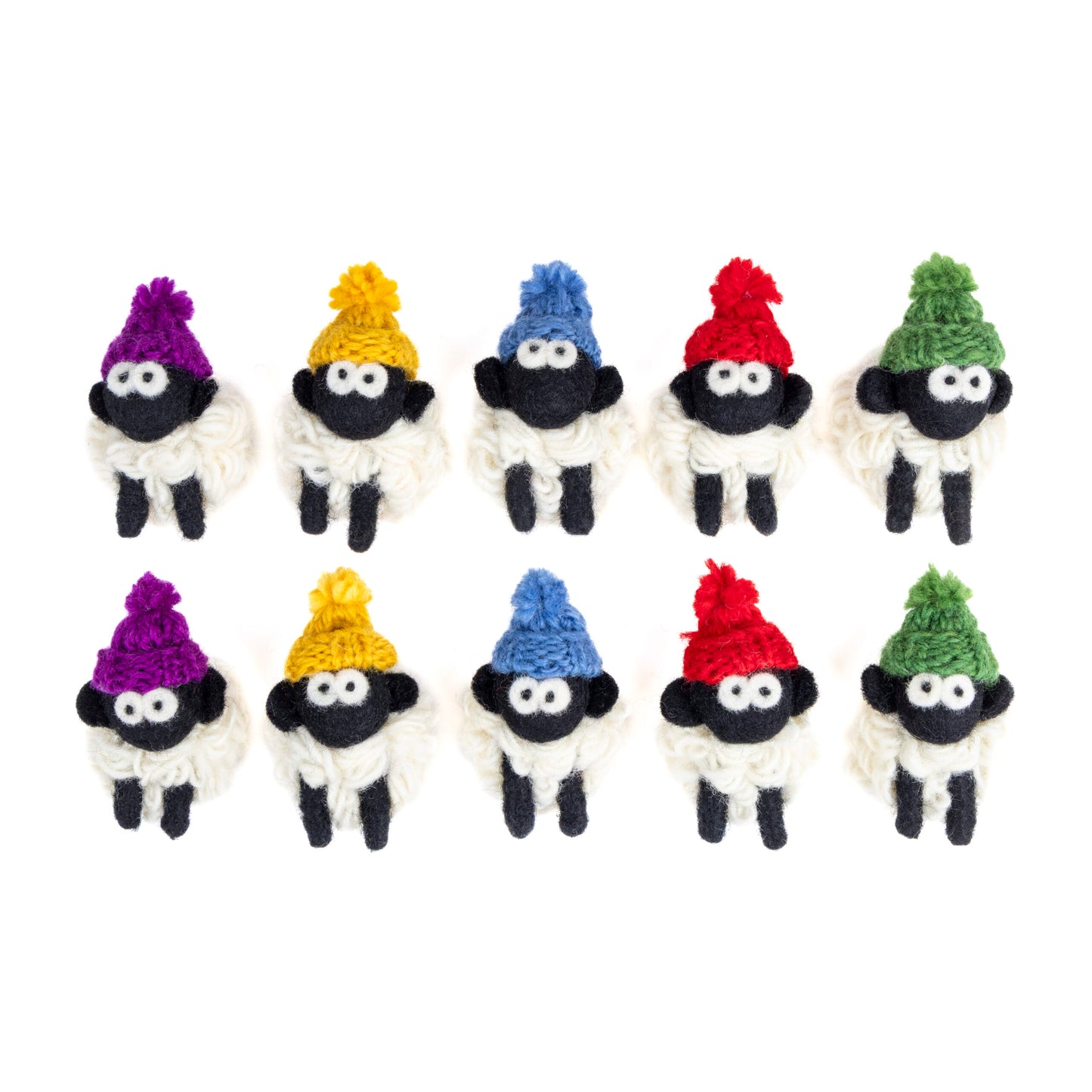 Erin Knitwear Sheep Magnet with Bobble Hat