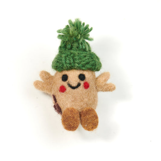 Erin Knitwear Felted Potato Keyring