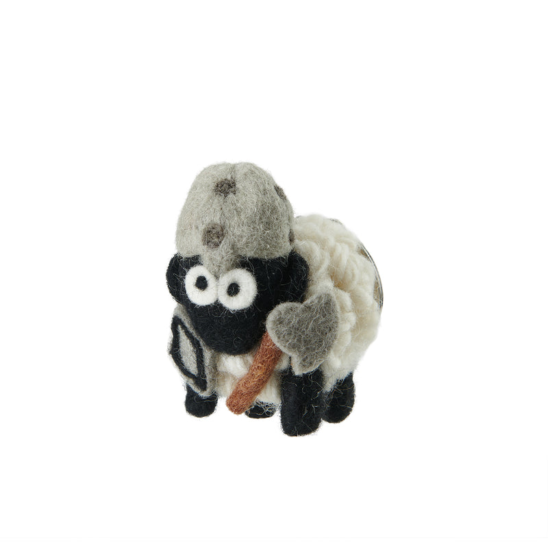 Erin Knitwear Knitted Sheep Keyring Medieval