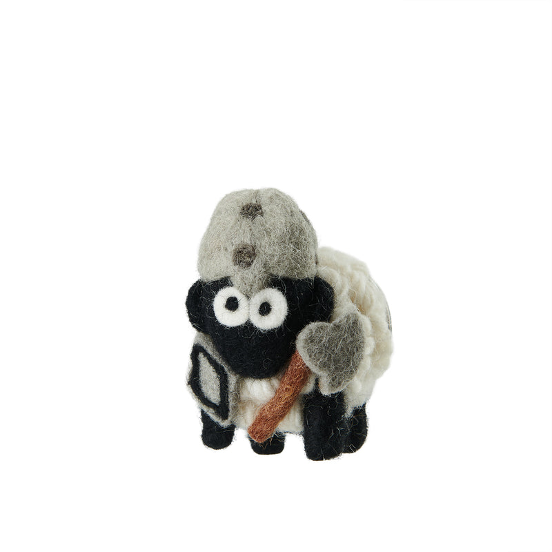 Erin Knitwear Knitted Sheep Keyring Medieval