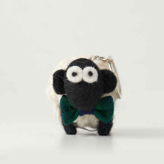 Erin Knitwear Keyring with Tartan Bowtie