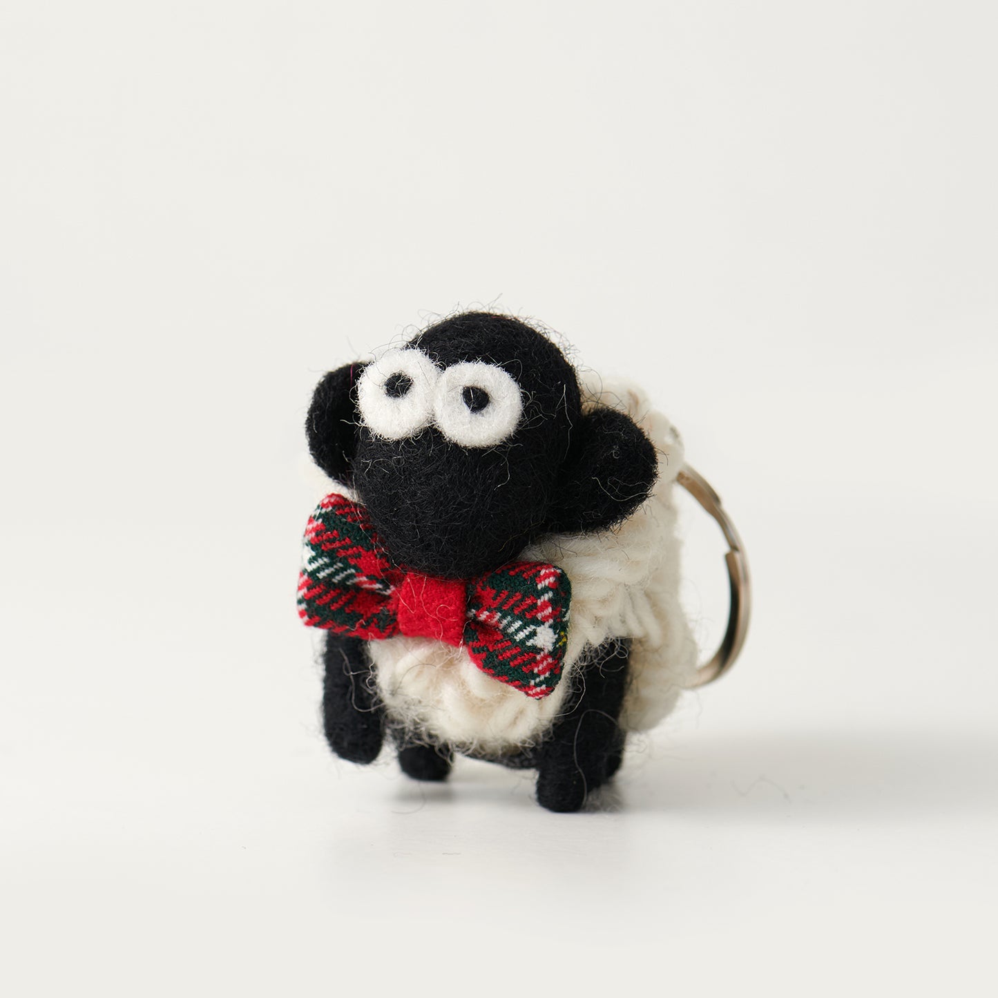 Erin Knitwear Keyring with Tartan Bowtie