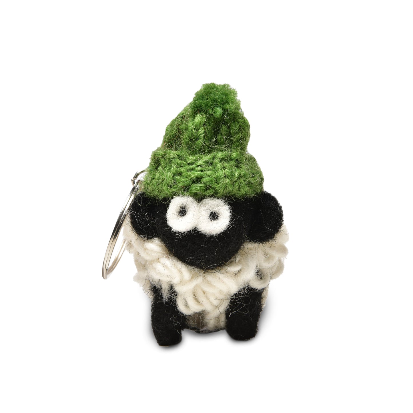 Erin Knitwear Bobble Hat Sheep Keyring