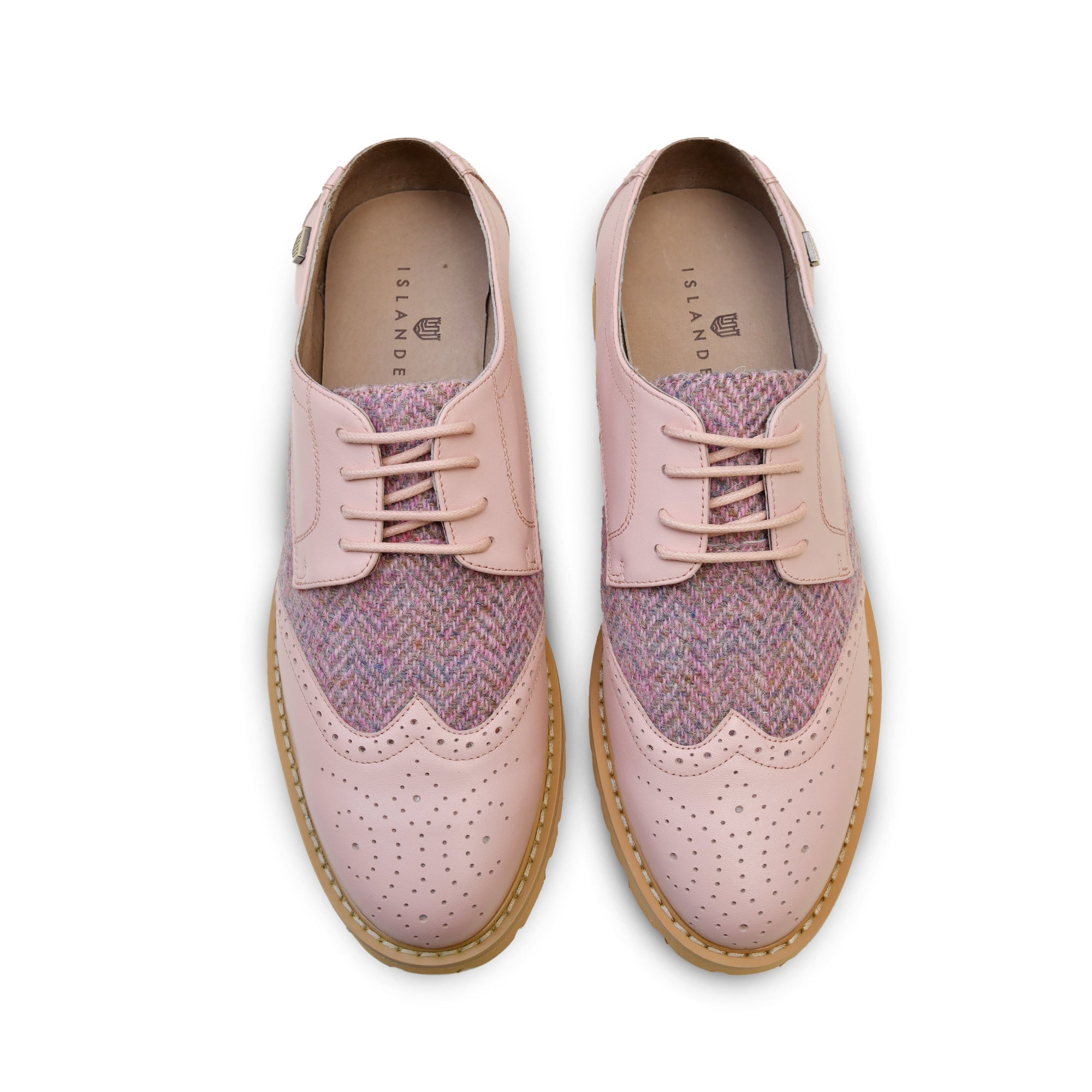 Ladies pink 2025 brogues uk