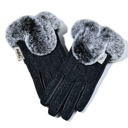 Ladies Faux-Fur Gloves