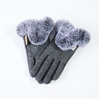 Ladies Faux-Fur Gloves